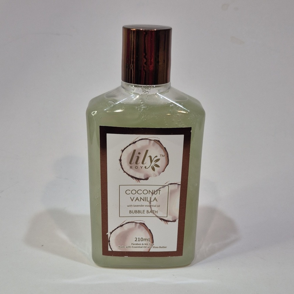 Lily Roy Bubble Bath Coconut Vanilla Lavender Essential Oil Shea Butter 210mL